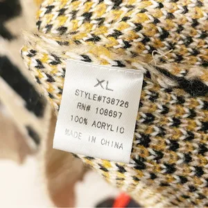 Alice Blue Size XL Brown Leopard Cheetah Animal Print Eyelash‎ Crewneck Sweater thumbnail 4