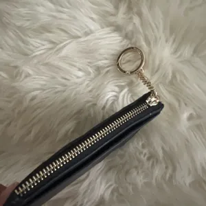 Kate Spade Black Quilted Keychain Pouch thumbnail 4