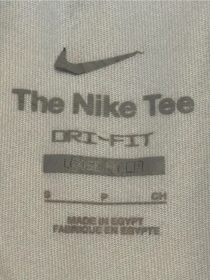 Nike White Cropped Oversized Swoosh Tee size Small thumbnail 5
