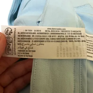 Abercrombie Curve Love Sloane Low Rise Wide Leg Tailored Linen Pant 32L Sky Blue thumbnail 10