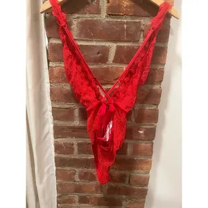 Victorias Secret sexy Lace Teddy Lingerie Red M thumbnail 5