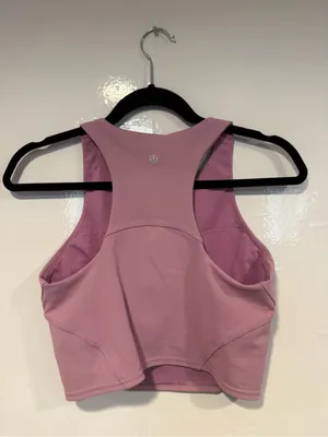 Lululemon Instill Mauve Purple‎ Pink Athletic Crop Tank Top thumbnail 3