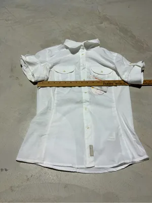 Merrell White Short-Sleeve Button-Down Shirt Ophelia medium thumbnail 6