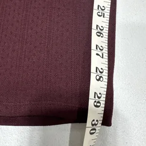 Lands' End Women's Pointelle Sleep Pajama Pants Wide Leg Size M (10-12) Burgundy thumbnail 11