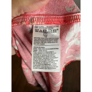 NWT Old Navy red floral midi skirt thumbnail 5
