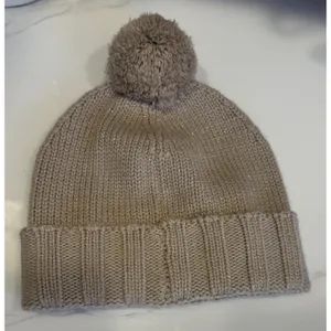 UGG Australia Winter Hat Pom Beanie Beige Metallic Wool Blend Women’s One Size thumbnail 2