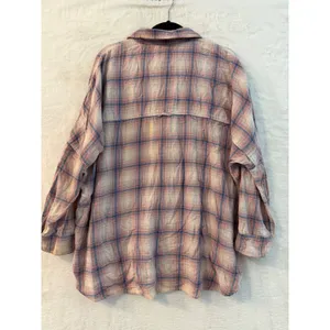 American Eagle Plaid Button Down Shirt Womens Small Oversized Roll Tab thumbnail 9