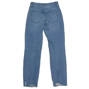 We The‎ Free People Straight Jeans Women Sz 24 Button Fly High Rise Distressed thumbnail 5
