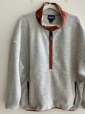 Patagonia Women’s Synchilla® Marsupial Pullover, Oatmeal Heather/Sienna, XXL thumbnail 5