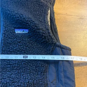 Vintage 1992 Patagonia PEF Fleece Vest Made In USA Men’s Medium M Black Full Zip thumbnail 10