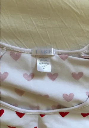 Lake pajamas heart set White Size XS thumbnail 3