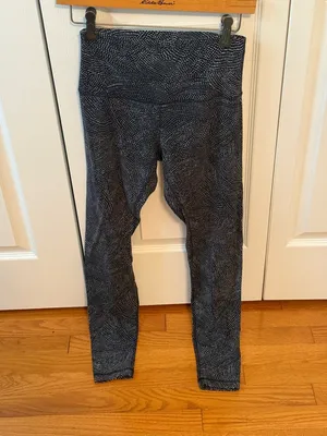 Lululemon Align Pant 28" in Free Spirit Ice Grey Black thumbnail 2