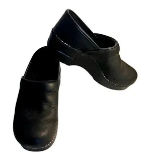 Dansko US 6 EU 36 Black Leather Slip On Clog Professional Classic Comfort thumbnail 1