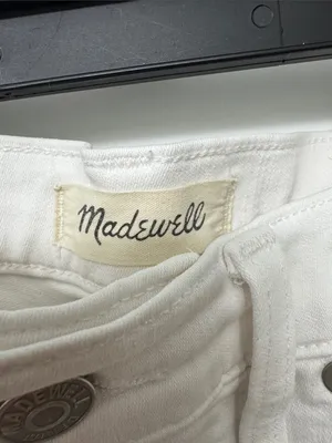 Madewell White High-Rise Skinny Jeans thumbnail 2