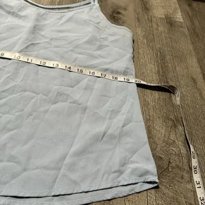 Women's baby Blue Sleeveless Top nightwear tank straps comfy sleepwear thumbnail 4