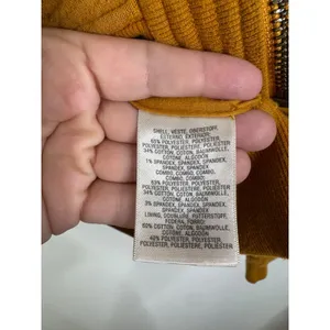 Anthropologie Saturday Sunday Mustard Yellow Paisley Quilted Bomber Jacket L thumbnail 4