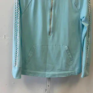 Lilly Pulitzer Skipper Popover Pullover with Crochet Lace Sleeve Detail‎ Small thumbnail 5
