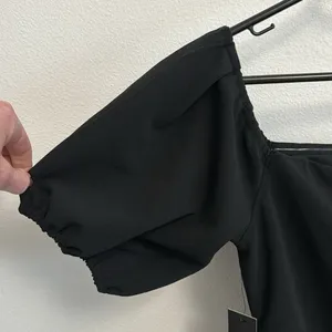 Lulus black off the shoulder dress thumbnail 5