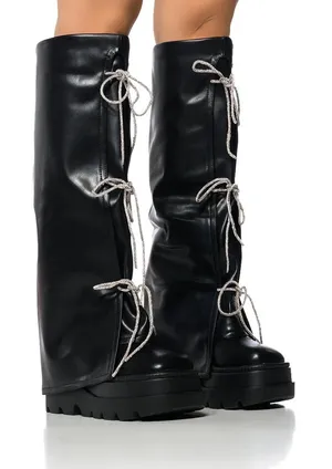 Akira Cape Robbin Caster Boots thumbnail 1