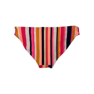 Aerie Pink Multi Striped Bikini Bottoms Low Rise Full Coverage thumbnail 4