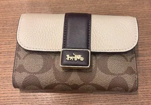 coach Medium Grace Wallet In Signature Canvas cc060 thumbnail 1