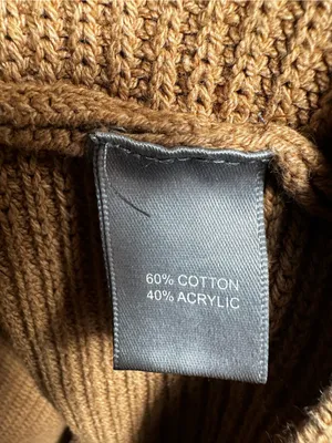 P222. Marled Women's Camel Collared Knit Sweater Tan Size M thumbnail 3