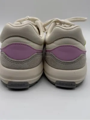 Adidas Retrorun FY6494 Womens 7.5 Chalk White Beige Suede Retro Sneakers thumbnail 4