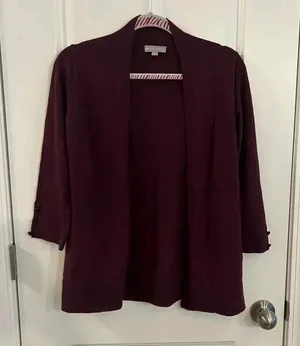 Evolution by Cyrus‎ cardigan small Red thumbnail 1