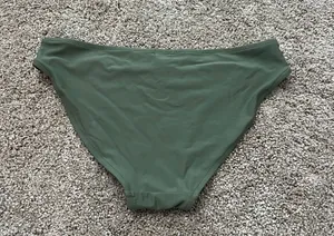 Aerie Green Full Coverage Bathing Suit Bottom Small thumbnail 2