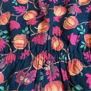 Vintage Talbot's Fall Pumpkins Print Vest Women's Size Medium thumbnail 8