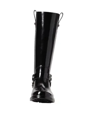 NWT Michael Michael Kors Womens Stormy Rain Boot Harness 40F2STFB5Q Black 8M thumbnail 2