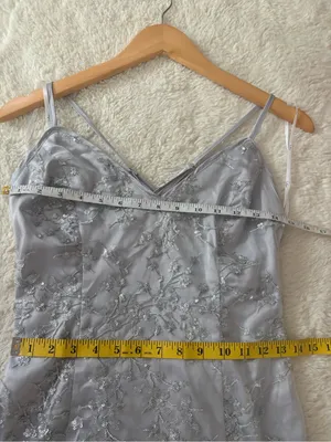 Lulus Blissful Blossoms Silver Sequin Backless Mini Dress Size Small Cocktail thumbnail 6