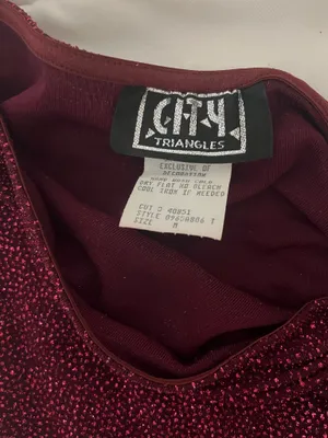 City Triangles Burgundy glitter prom Dress thumbnail 2