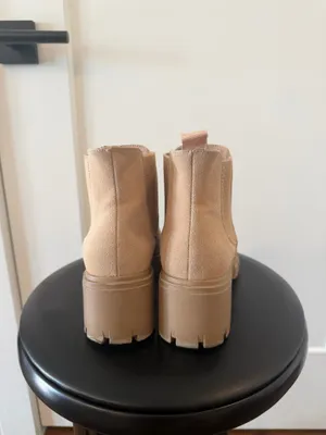 Suede Booties Tan Size 6.5 thumbnail 4