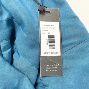 NEW Yumi Kim Womens M High Demand Maxi Dress Ink Blue Halter Top‎ Gown thumbnail 13