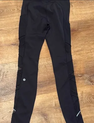 Lululemon Black Mesh Leggings thumbnail 1