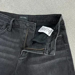 Driftwood Jeans Womens Size 27‎ Black Colette Snake Print Stripe Raw Cuff Crop thumbnail 8