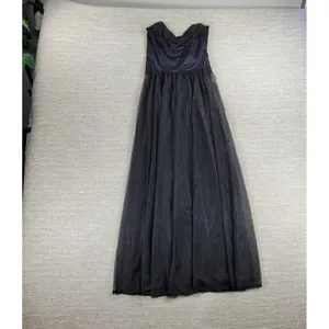 VTG E Bole Gothic Corset Lingerie Dress Small Black Sheer Mesh Maxi Grunge NEW thumbnail 8