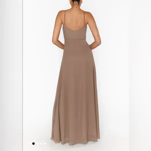 Show Me Your Mumu NWT‎ Faith Maxi Dress Soft Beige Chiffon Size M Bridesmaid thumbnail 2