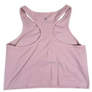 Lululemon Ebb to Street Cropped Tank Top Size 12 Pink Haze Racerback Gym Yoga thumbnail 3