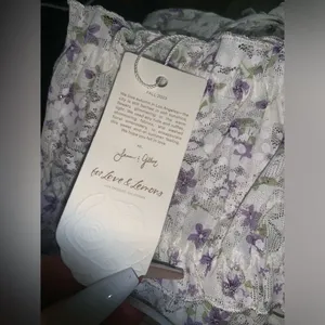 Lavender fields nwt for love & lemons sparkle lace dress L $145 fall coquette thumbnail 8