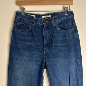 Levi's premium 70s high straight denim jeans size 28 festival‎ western cute thumbnail 2