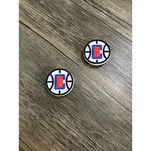 Los Angeles Clippers Basketball Team Charm For Crocs Shoe Charms - 2 Pieces thumbnail 1