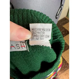 sweater Argyle green pink purple yellow white thumbnail 8