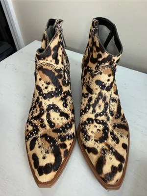 Gianni Bini NWOT Brycin Studded Calf Hair Ankle boots Sz 5.5 thumbnail 13