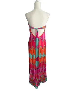 ANALILI Strapless Tie Back Column Maxi Dress Size XS thumbnail 4