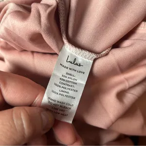 NWT Lulus Stolen Moments Dusty Pink Lace-Up Lace Maxi Dress Size Small‎ thumbnail 10