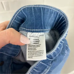 American Eagle Soft Knit Denim Jogger Jeans Size 4 thumbnail 4