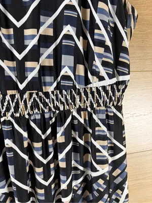 NY Collection Beaded Geometric V-Neck Maxi Dress 2X thumbnail 7