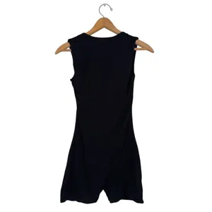 Oh Polly Nova Square Neck Romper Black Sleeveless Bodysuit Size 6 thumbnail 5